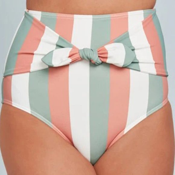 Stripes High waist bikini bottom Multicolor - Picture 5 of 5